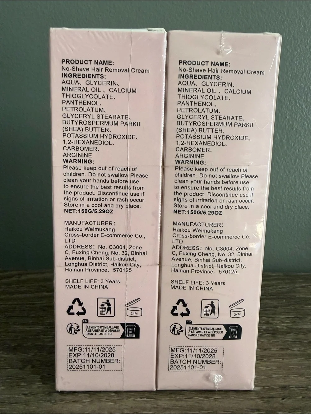 No-Shave Hair Removal Cream for Women -2 pack